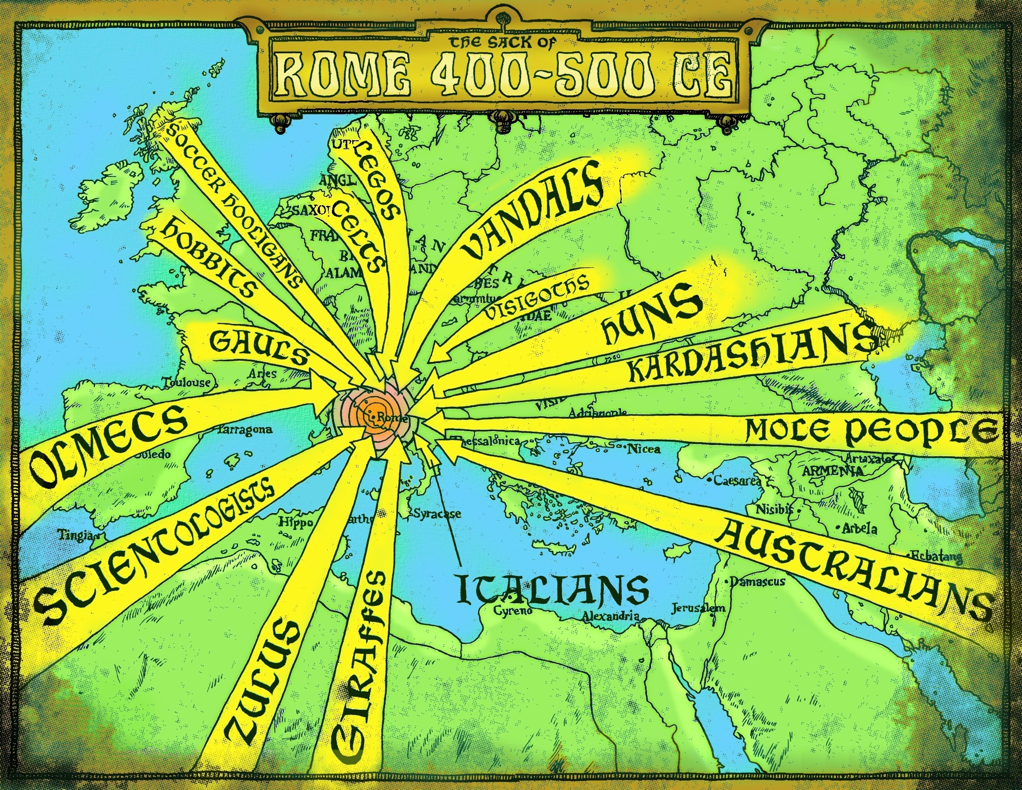 Conquest of Rome, 400-500 CE